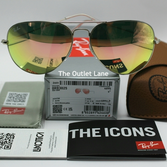 Model Display Ray-Ban Aviator Pink Mirror RB3025 - Picture 3 of 16